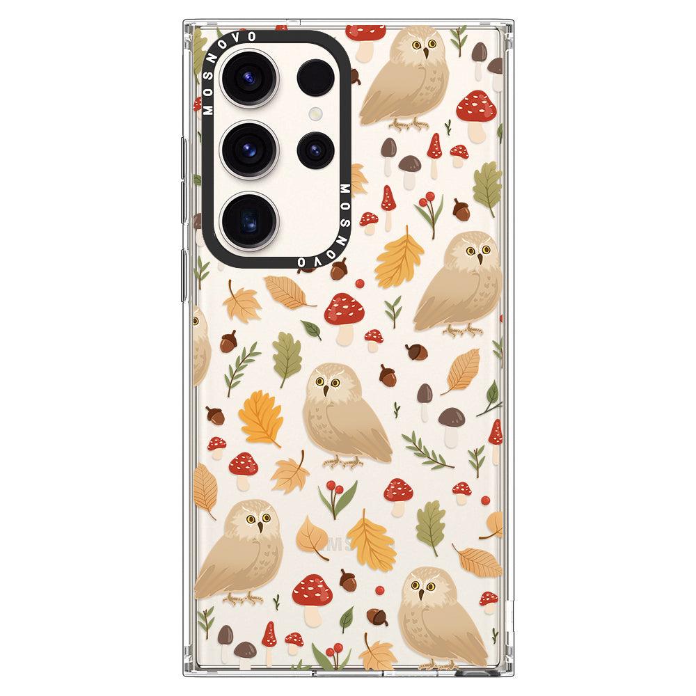 Autumn Owl Phone Case - Samsung Galaxy S23 Ultra Case - MOSNOVO