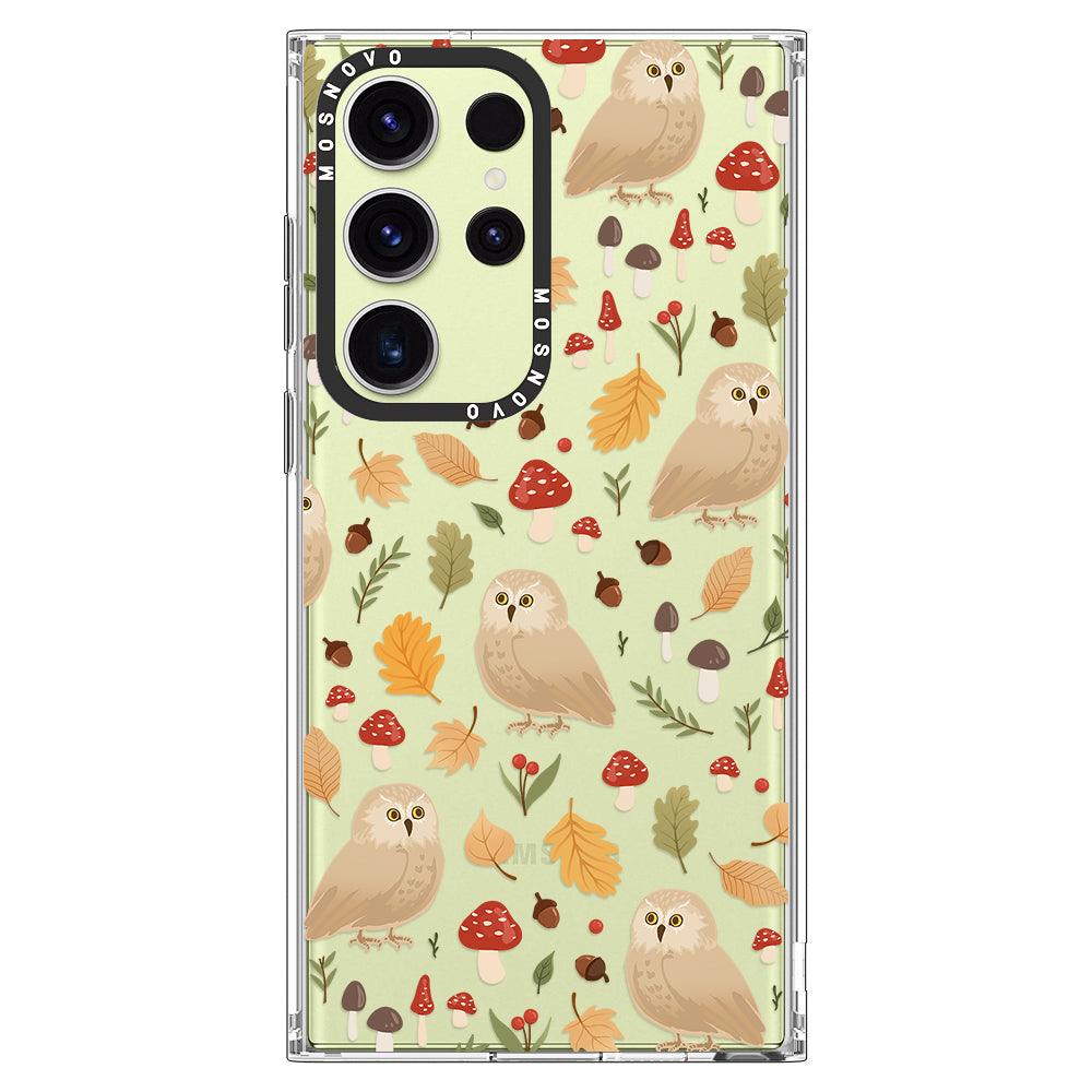 Autumn Owl Phone Case - Samsung Galaxy S23 Ultra Case - MOSNOVO