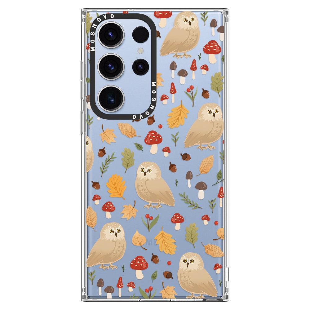 Autumn Owl Phone Case - Samsung Galaxy S23 Ultra Case - MOSNOVO