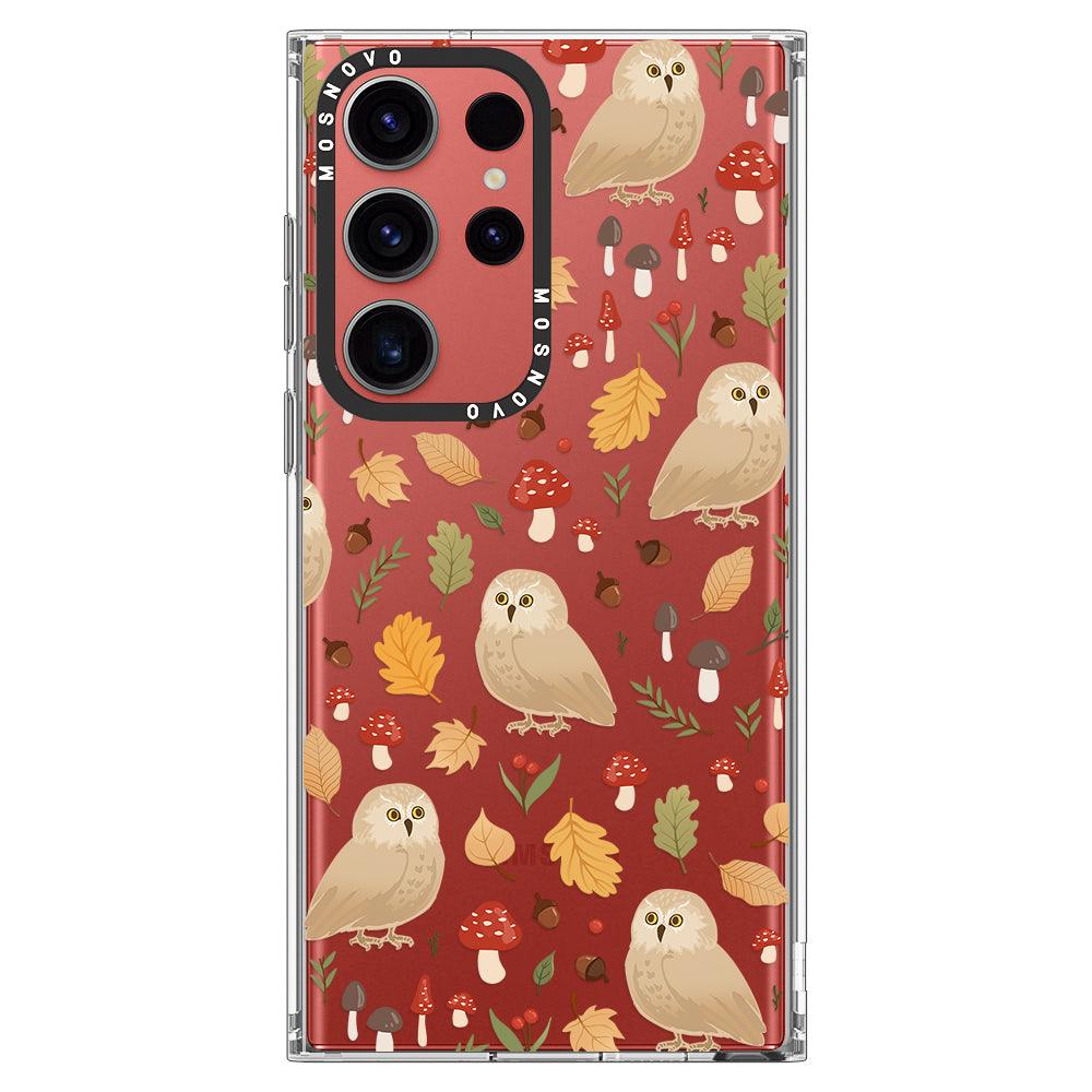 Autumn Owl Phone Case - Samsung Galaxy S23 Ultra Case - MOSNOVO