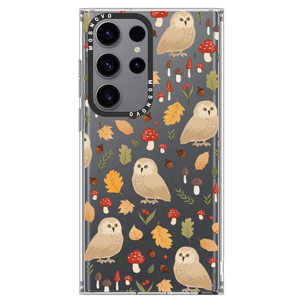 Autumn Owl Phone Case - Samsung Galaxy S23 Ultra Case - MOSNOVO