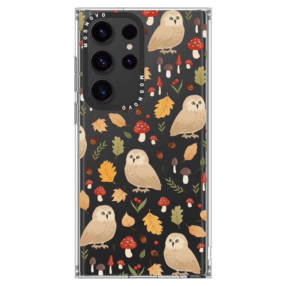 Autumn Owl Phone Case - Samsung Galaxy S23 Ultra Case - MOSNOVO