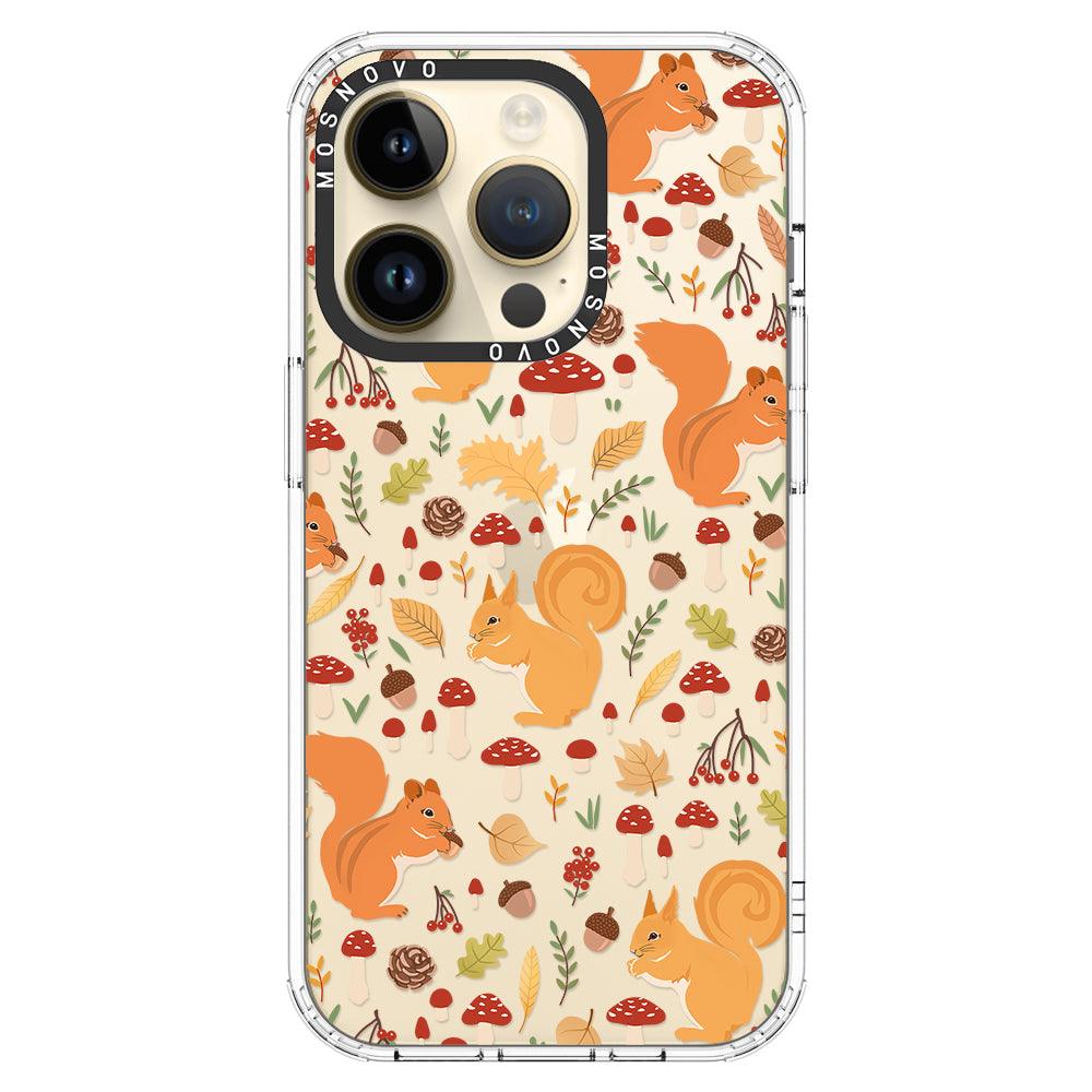 Autumn Squirrel Phone Case - iPhone 14 Pro Case - MOSNOVO