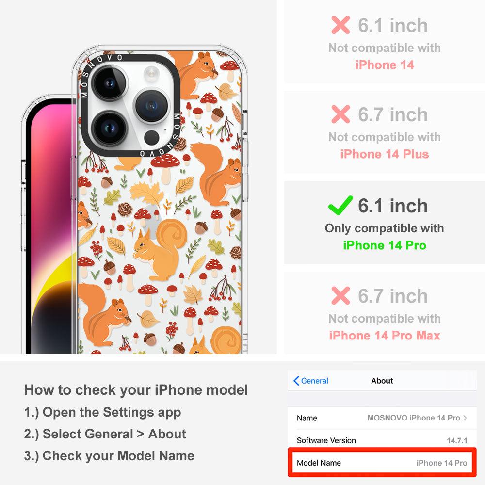 Autumn Squirrel Phone Case - iPhone 14 Pro Case - MOSNOVO
