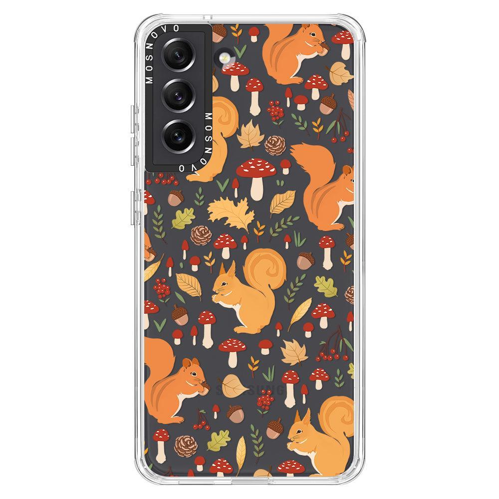 Autumn Squirrel Phone Case - Samsung Galaxy S21 FE Case - MOSNOVO