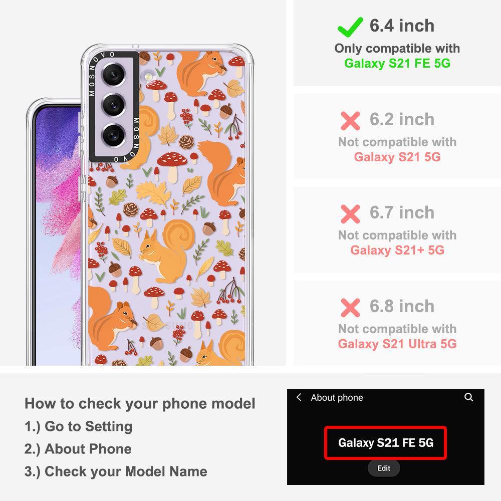 Autumn Squirrel Phone Case - Samsung Galaxy S21 FE Case - MOSNOVO