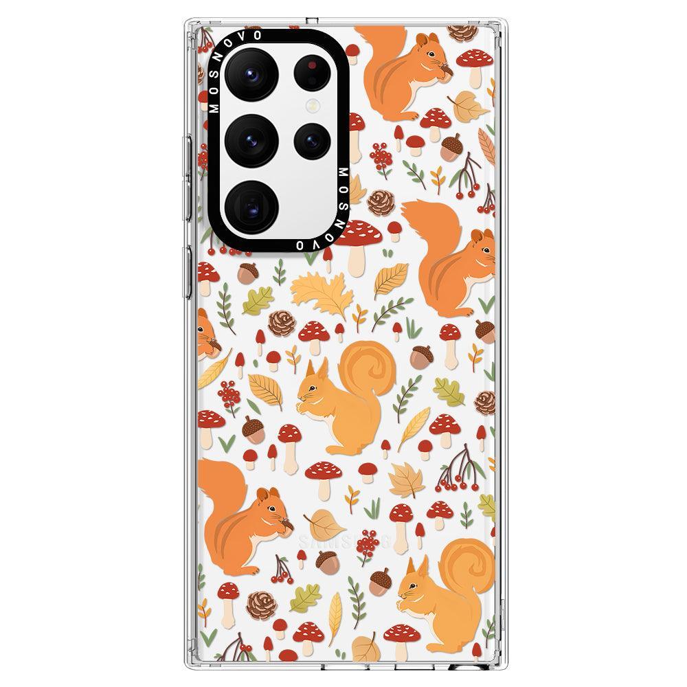 Autumn Squirrel Phone Case - Samsung Galaxy S22 Ultra Case - MOSNOVO