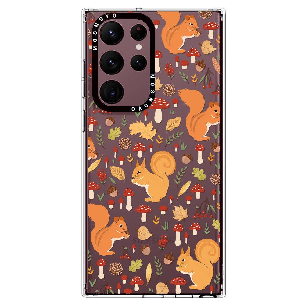 Autumn Squirrel Phone Case - Samsung Galaxy S22 Ultra Case - MOSNOVO