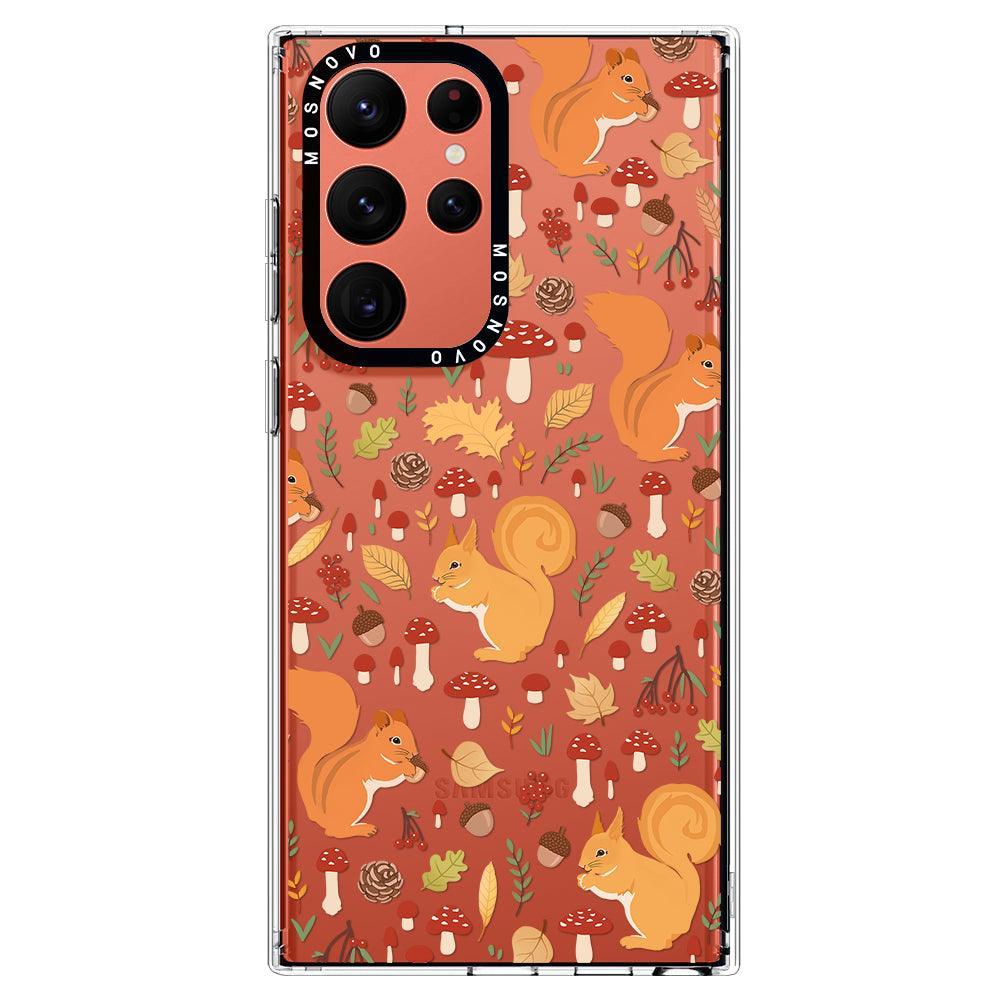 Autumn Squirrel Phone Case - Samsung Galaxy S22 Ultra Case - MOSNOVO