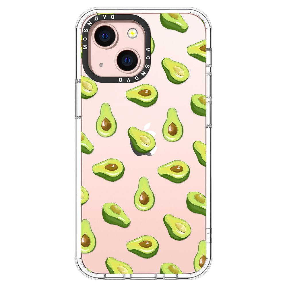 Fleshy Avocado Phone Case - iPhone 13 Mini Case - MOSNOVO