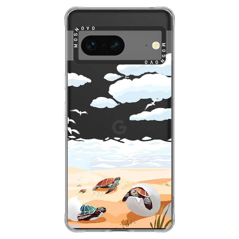 Baby Sea Turtle Phone Case - Google Pixel 7 Case - MOSNOVO