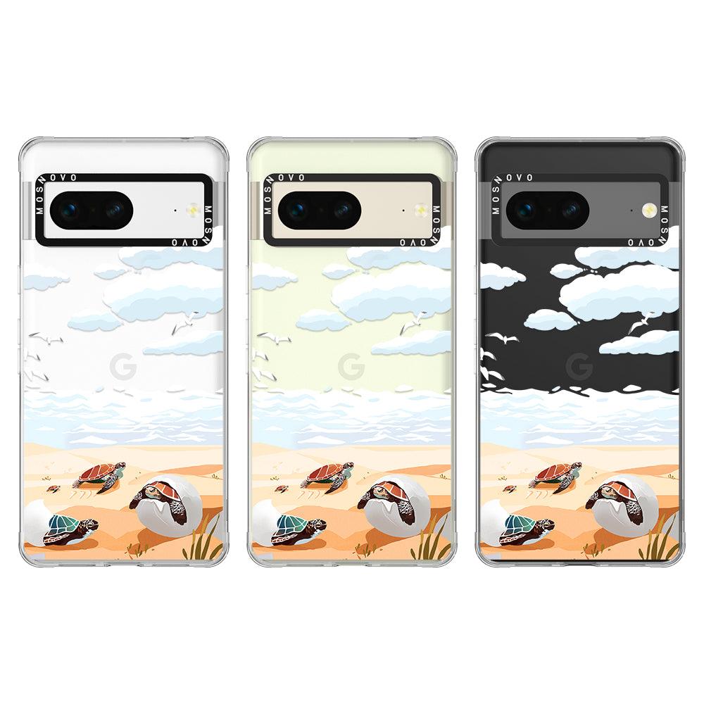 Baby Sea Turtle Phone Case - Google Pixel 7 Case - MOSNOVO