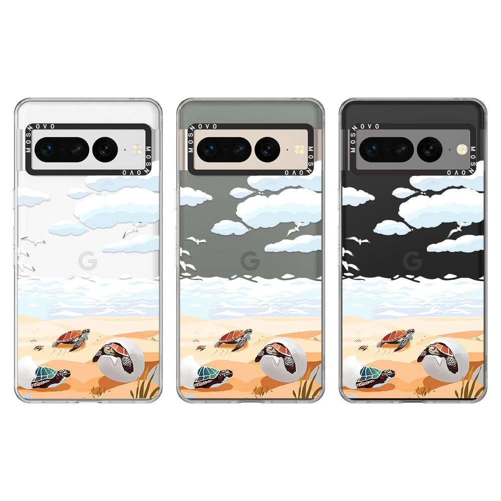 Baby Sea Turtle Phone Case - Google Pixel 7 Pro Case - MOSNOVO