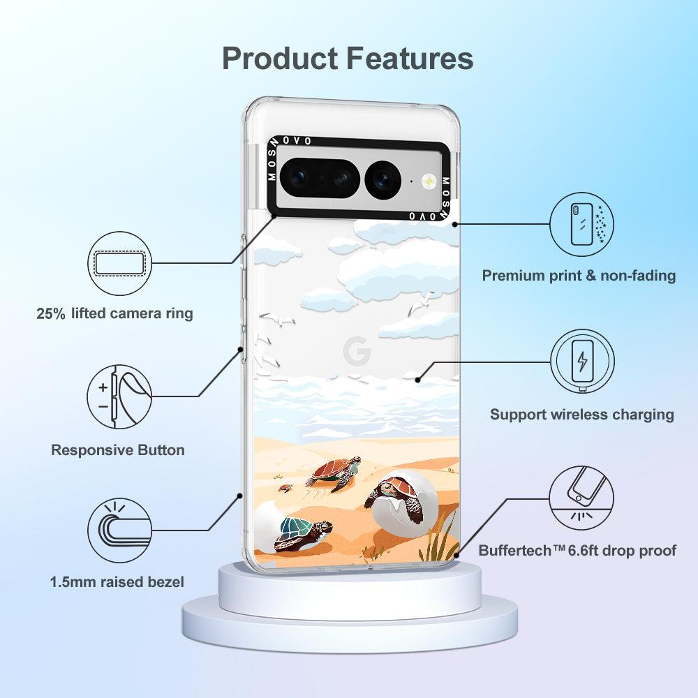 Baby Sea Turtle Phone Case - Google Pixel 7 Pro Case - MOSNOVO