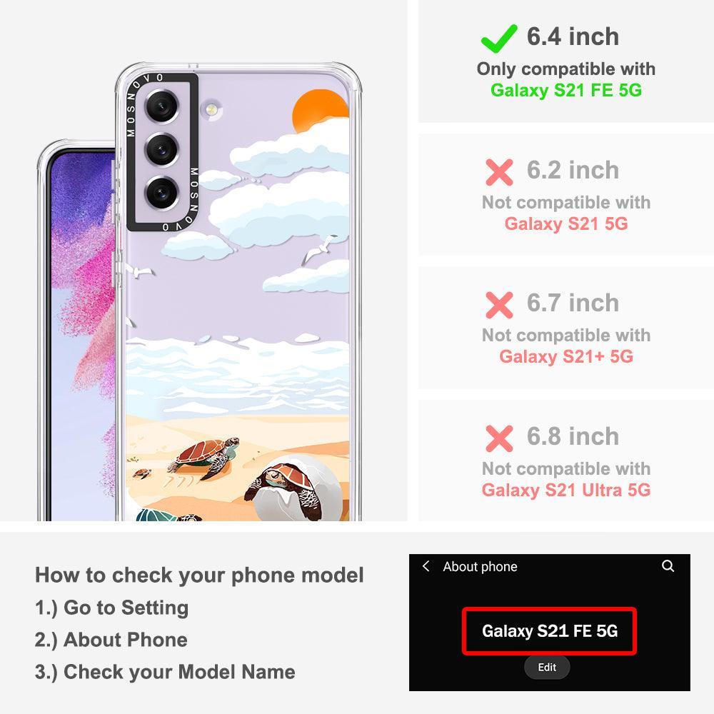 Baby Sea Turtle Phone Case - Samsung Galaxy S21 FE Case - MOSNOVO