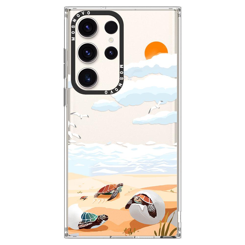 Baby Sea Turtle Phone Case - Samsung Galaxy S23 Ultra Case - MOSNOVO