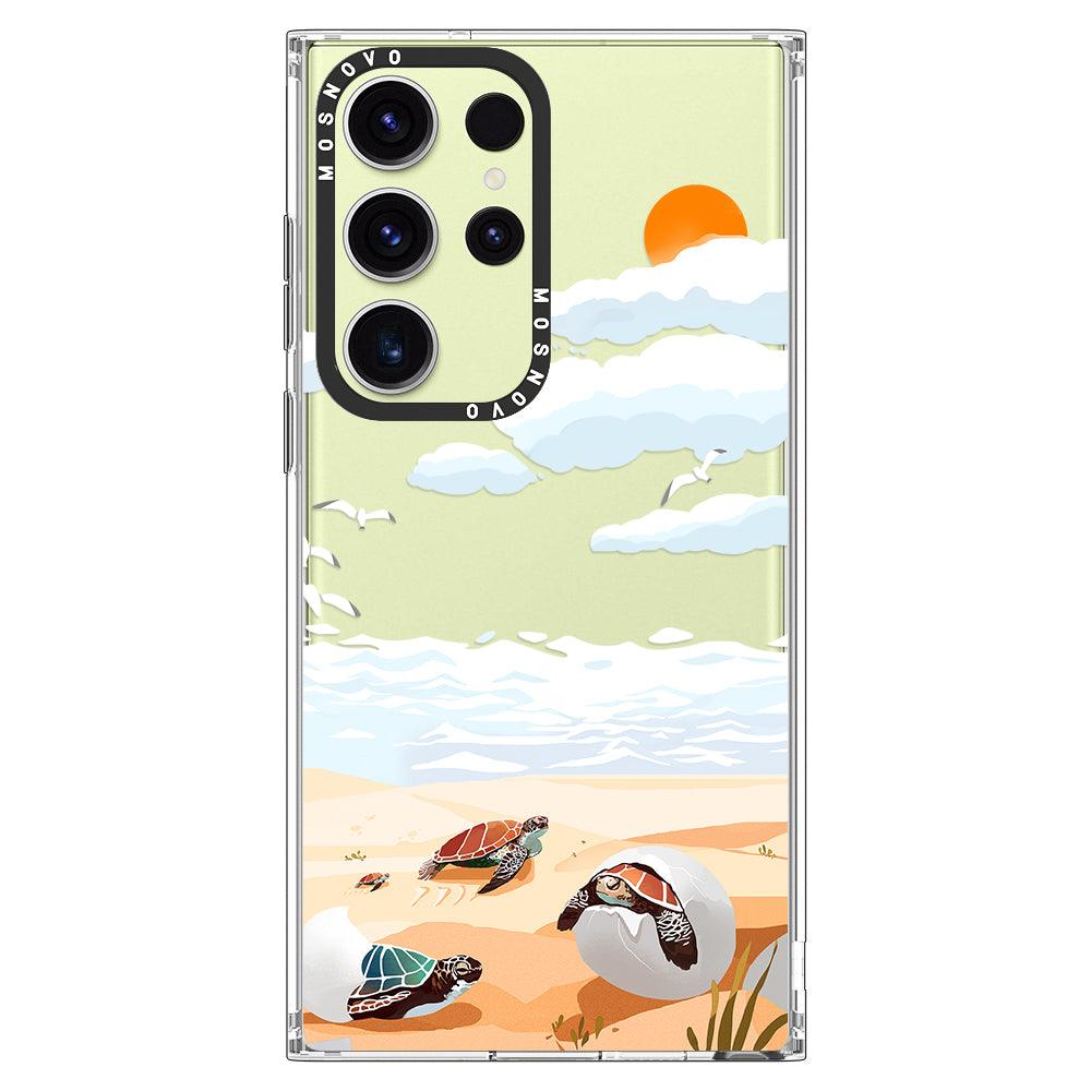 Baby Sea Turtle Phone Case - Samsung Galaxy S23 Ultra Case - MOSNOVO