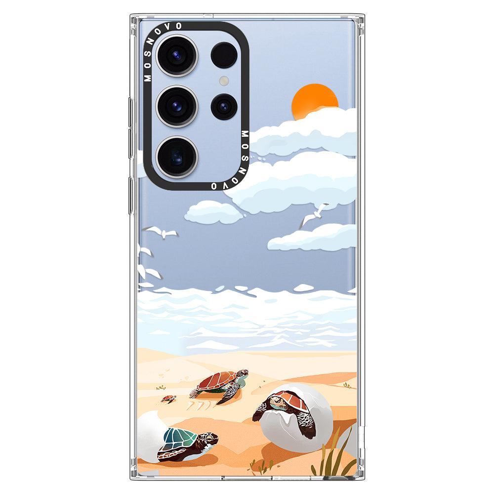 Baby Sea Turtle Phone Case - Samsung Galaxy S23 Ultra Case - MOSNOVO