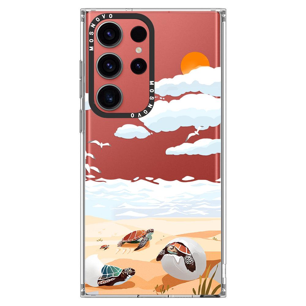 Baby Sea Turtle Phone Case - Samsung Galaxy S23 Ultra Case - MOSNOVO