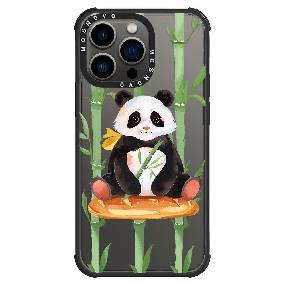 Bamboo Panda Phone Case - iPhone 13 Pro Case - MOSNOVO