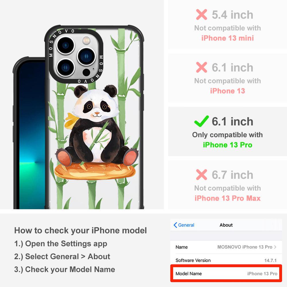 Bamboo Panda Phone Case - iPhone 13 Pro Case - MOSNOVO