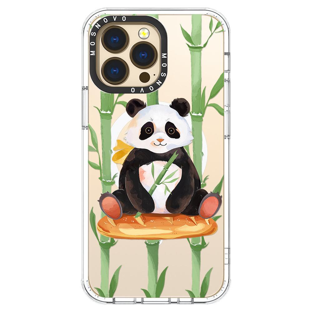 Bamboo Panda Phone Case - iPhone 13 Pro Case - MOSNOVO