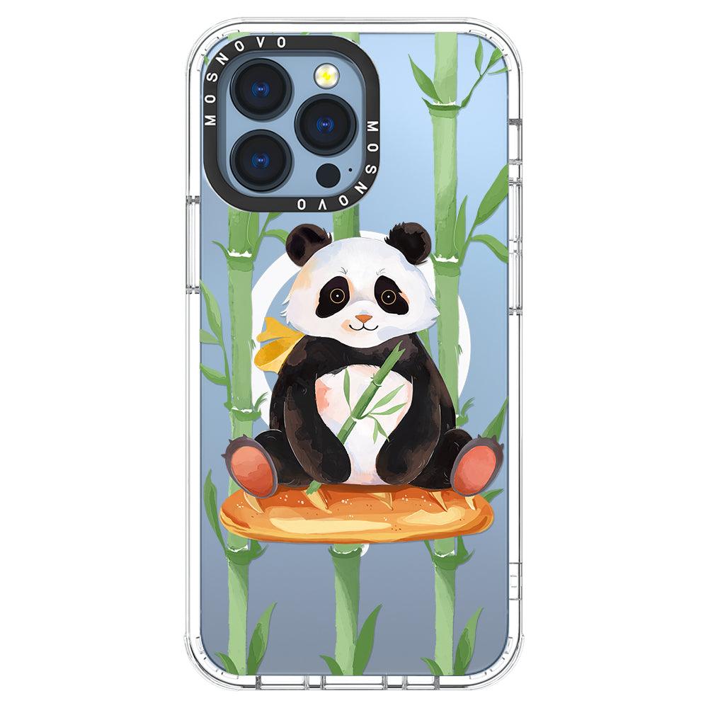 Bamboo Panda Phone Case - iPhone 13 Pro Case - MOSNOVO