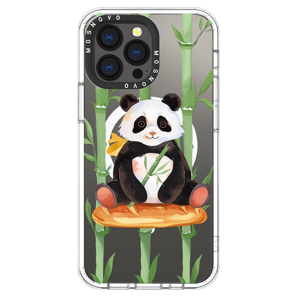 Bamboo Panda Phone Case - iPhone 13 Pro Case - MOSNOVO