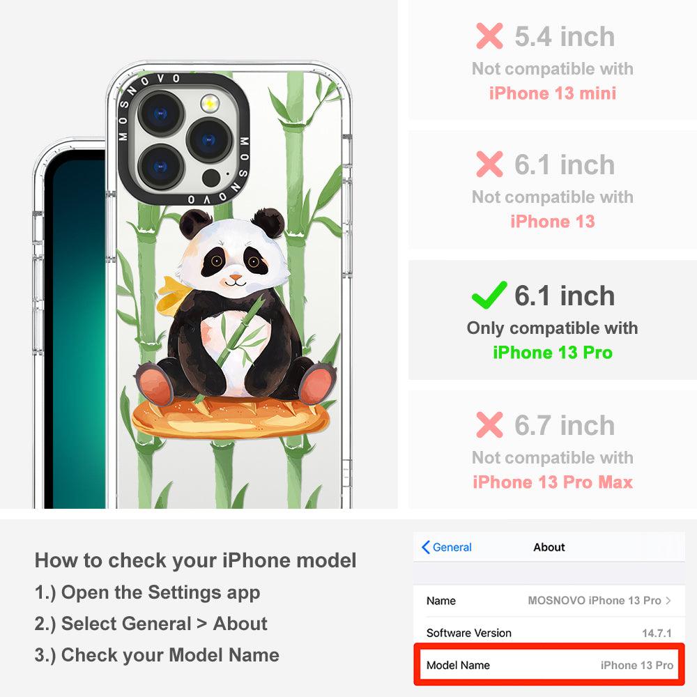 Bamboo Panda Phone Case - iPhone 13 Pro Case - MOSNOVO