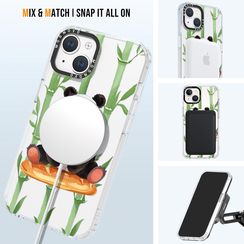 Bamboo Panda Phone Case - iPhone 14 Case - MOSNOVO