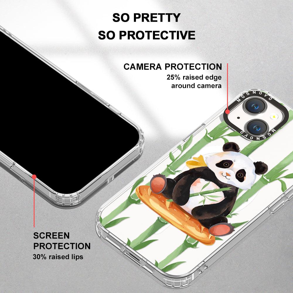 Bamboo Panda Phone Case - iPhone 14 Case - MOSNOVO