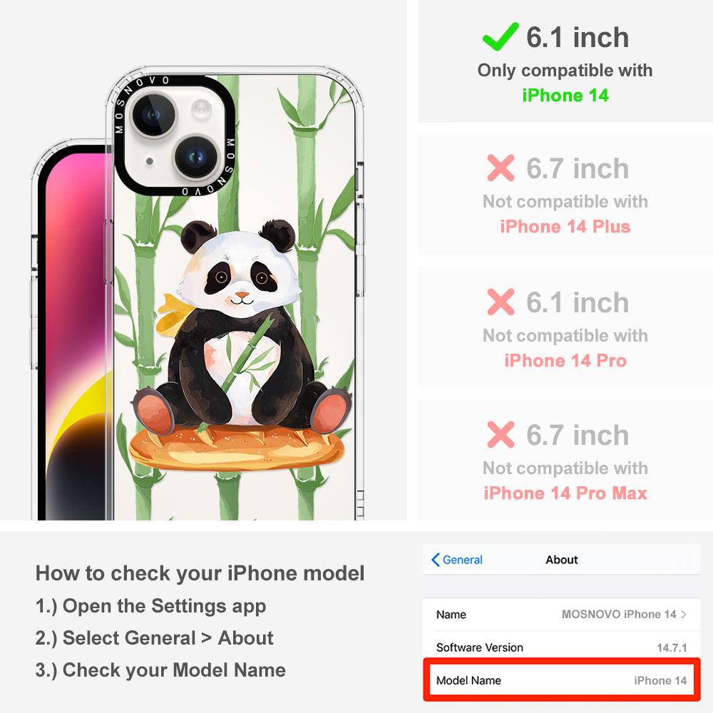 Bamboo Panda Phone Case - iPhone 14 Case - MOSNOVO