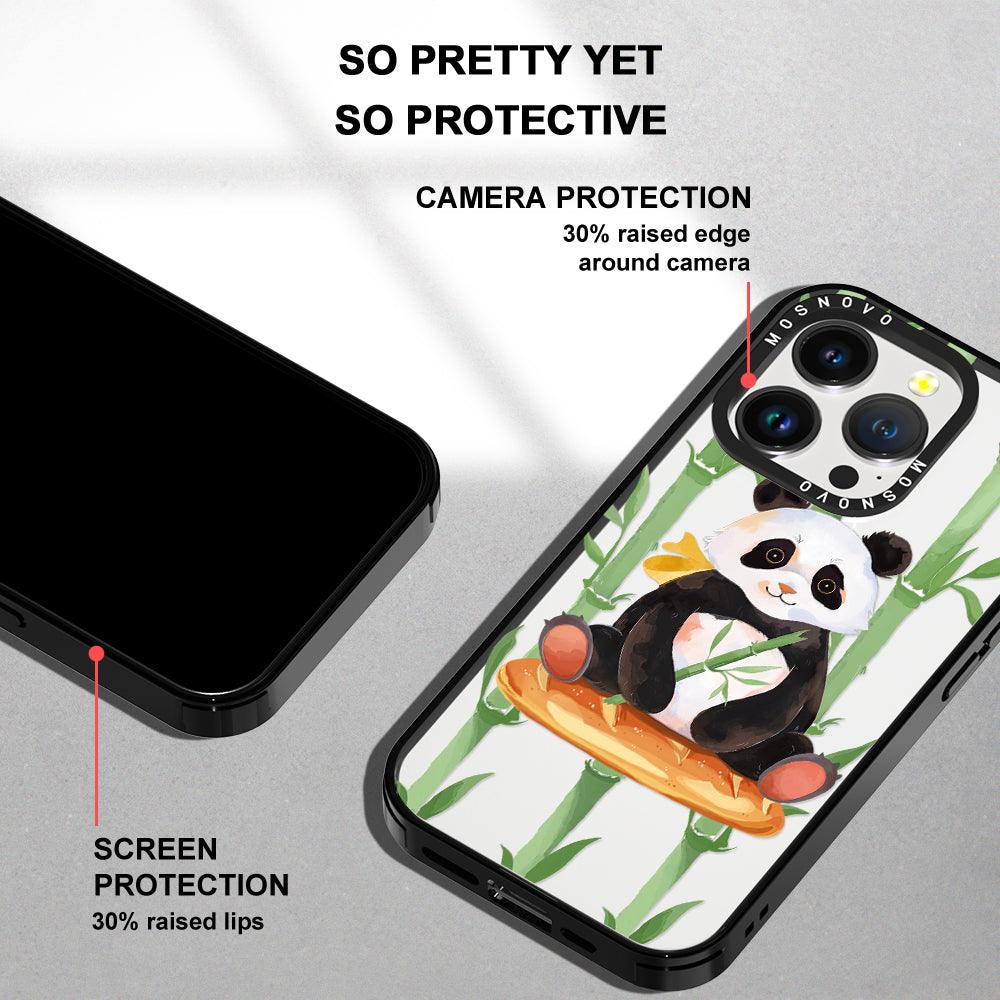 Bamboo Panda Phone Case - iPhone 14 Pro Case - MOSNOVO