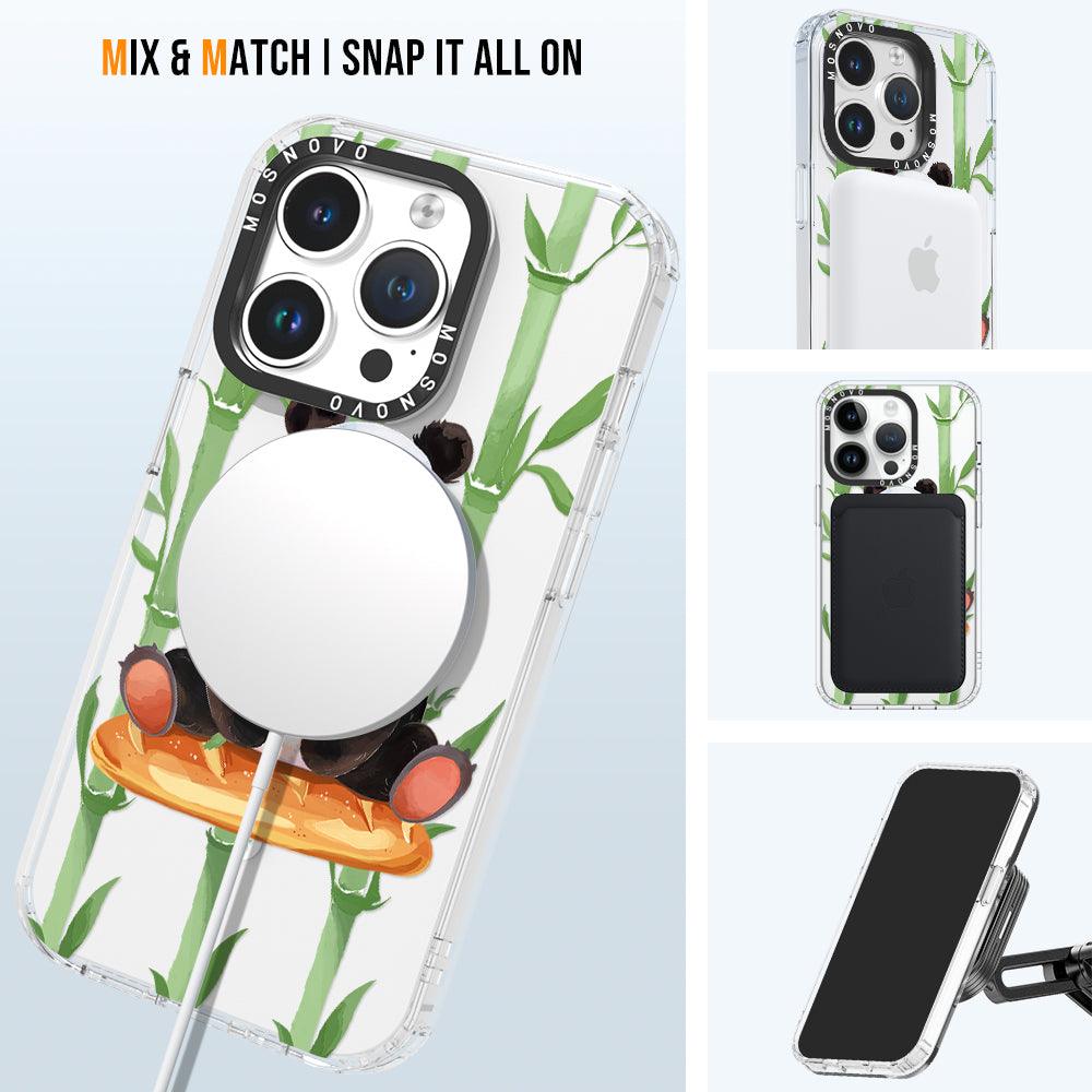Bamboo Panda Phone Case - iPhone 14 Pro Case - MOSNOVO