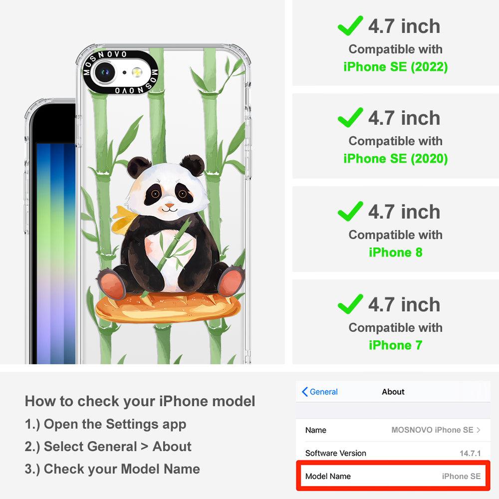 Bamboo Panda Phone Case - iPhone SE 2020 Case