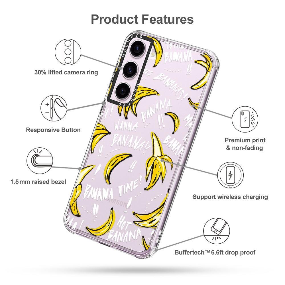 Banana Banana Phone Case - Samsung Galaxy S23 Case - MOSNOVO