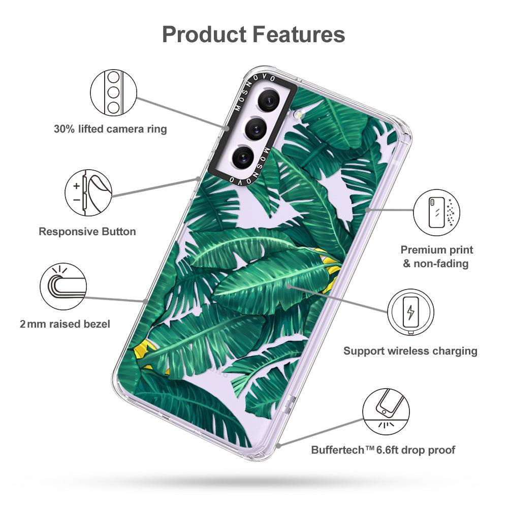 Banana Leaf Phone Case - Samsung Galaxy S21 FE Case - MOSNOVO