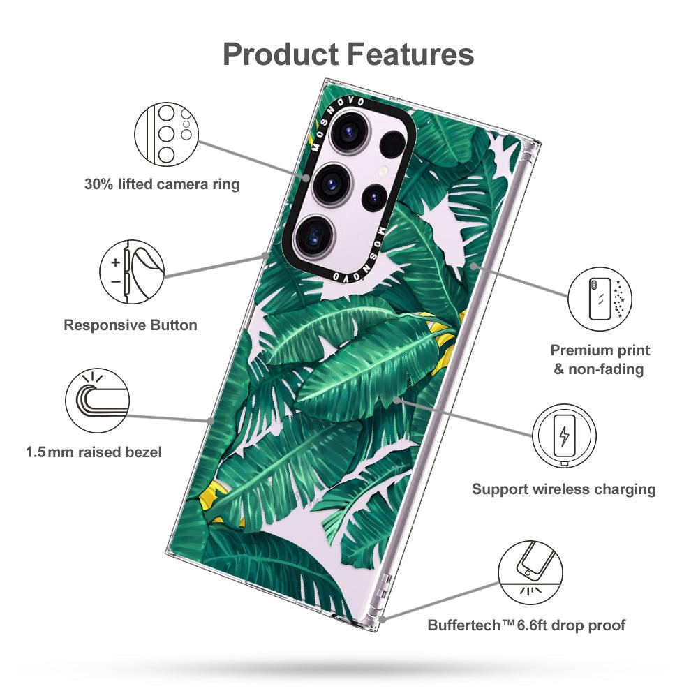 Banana Leaf Phone Case - Samsung Galaxy S23 Ultra Case - MOSNOVO