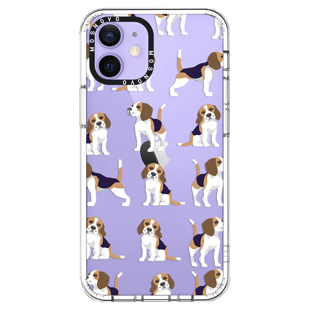 Cute Beagles Phone Case - iPhone 12 Case - MOSNOVO