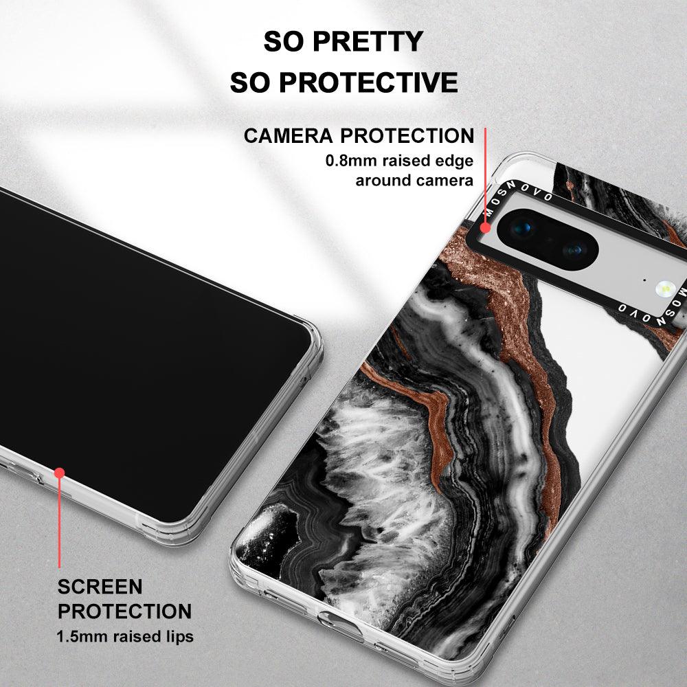 Black Agate Phone Case - Google Pixel 7 Case - MOSNOVO