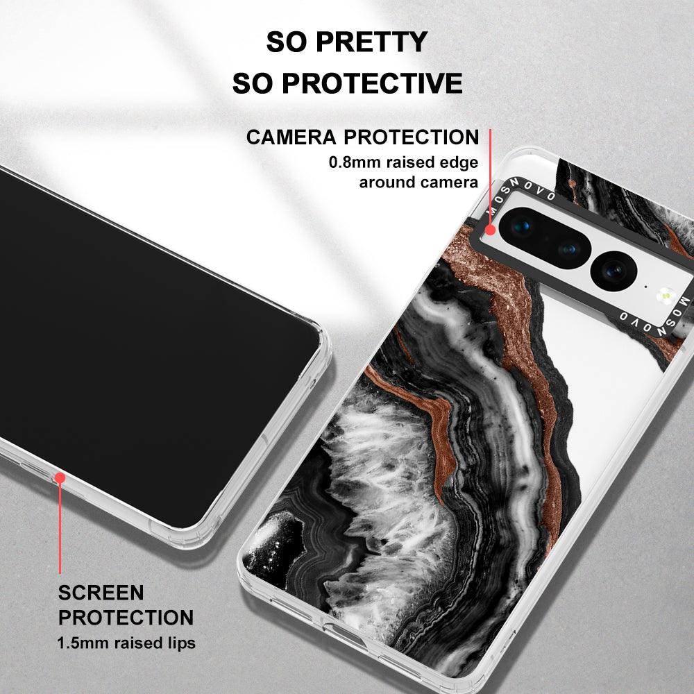 Black Agate Phone Case - Google Pixel 7 Pro Case - MOSNOVO