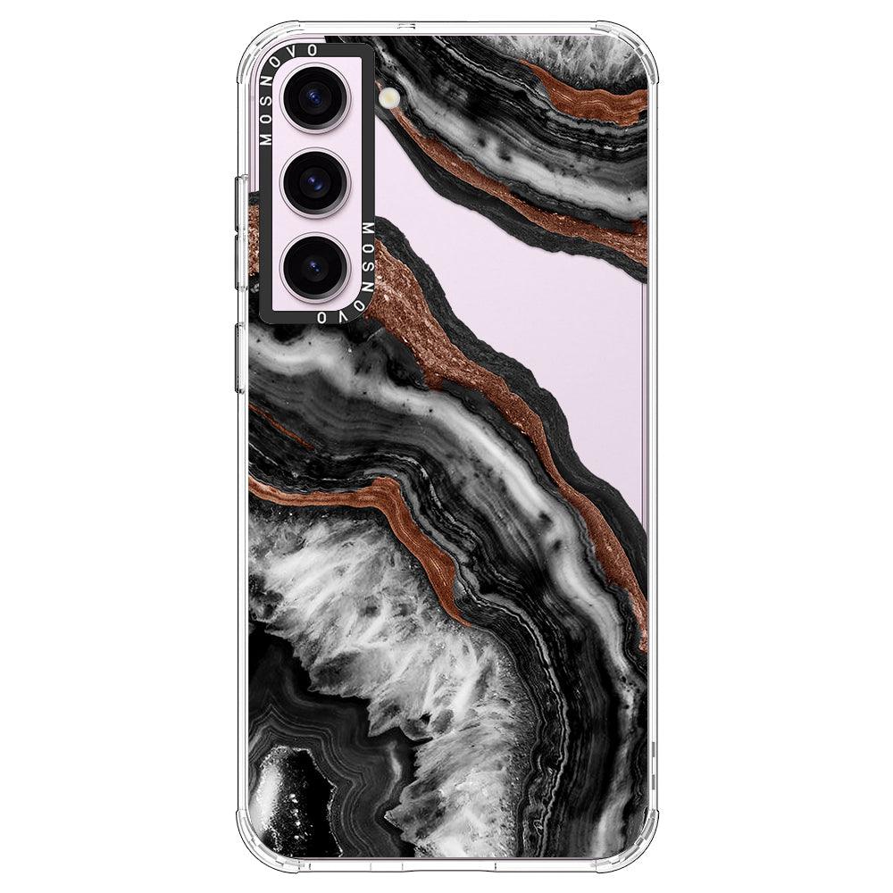 Black Agate Phone Case - Samsung Galaxy S23 Case - MOSNOVO