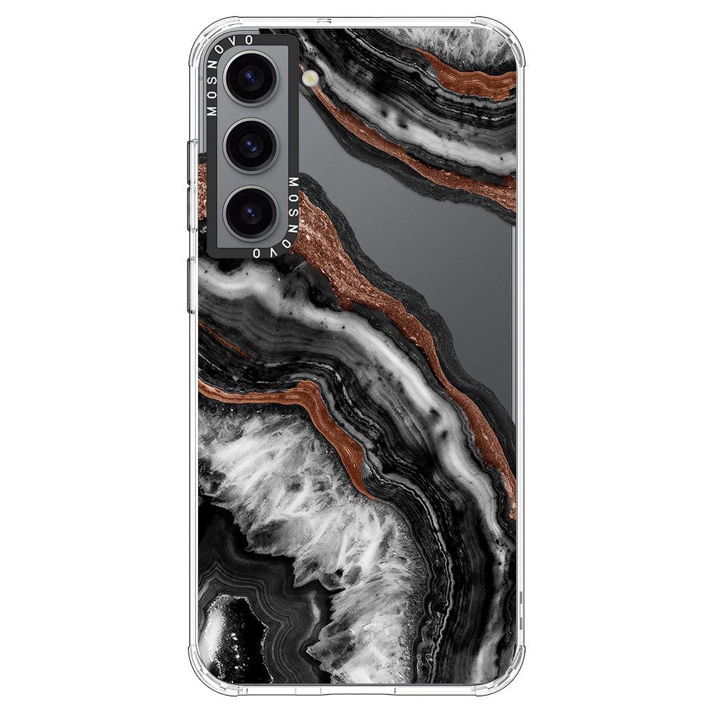 Black Agate Phone Case - Samsung Galaxy S23 Case - MOSNOVO