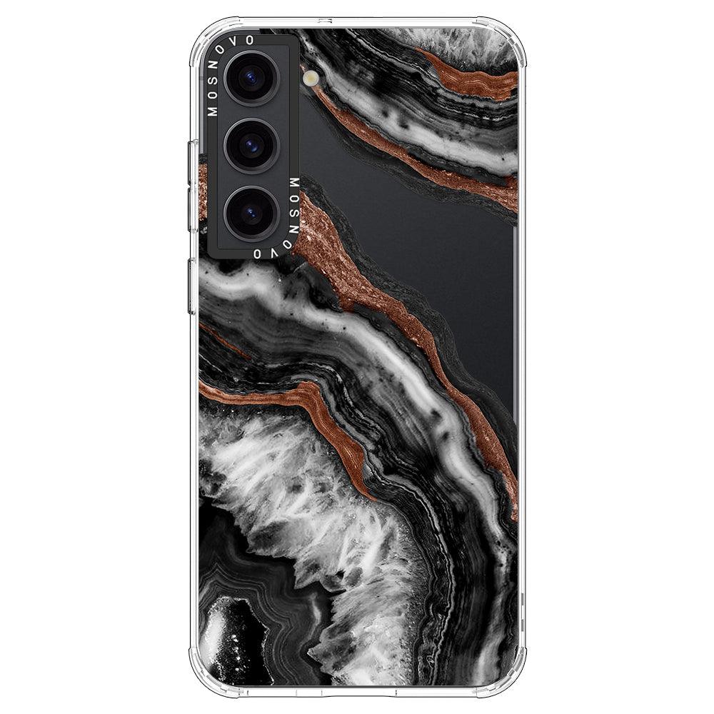 Black Agate Phone Case - Samsung Galaxy S23 Case - MOSNOVO