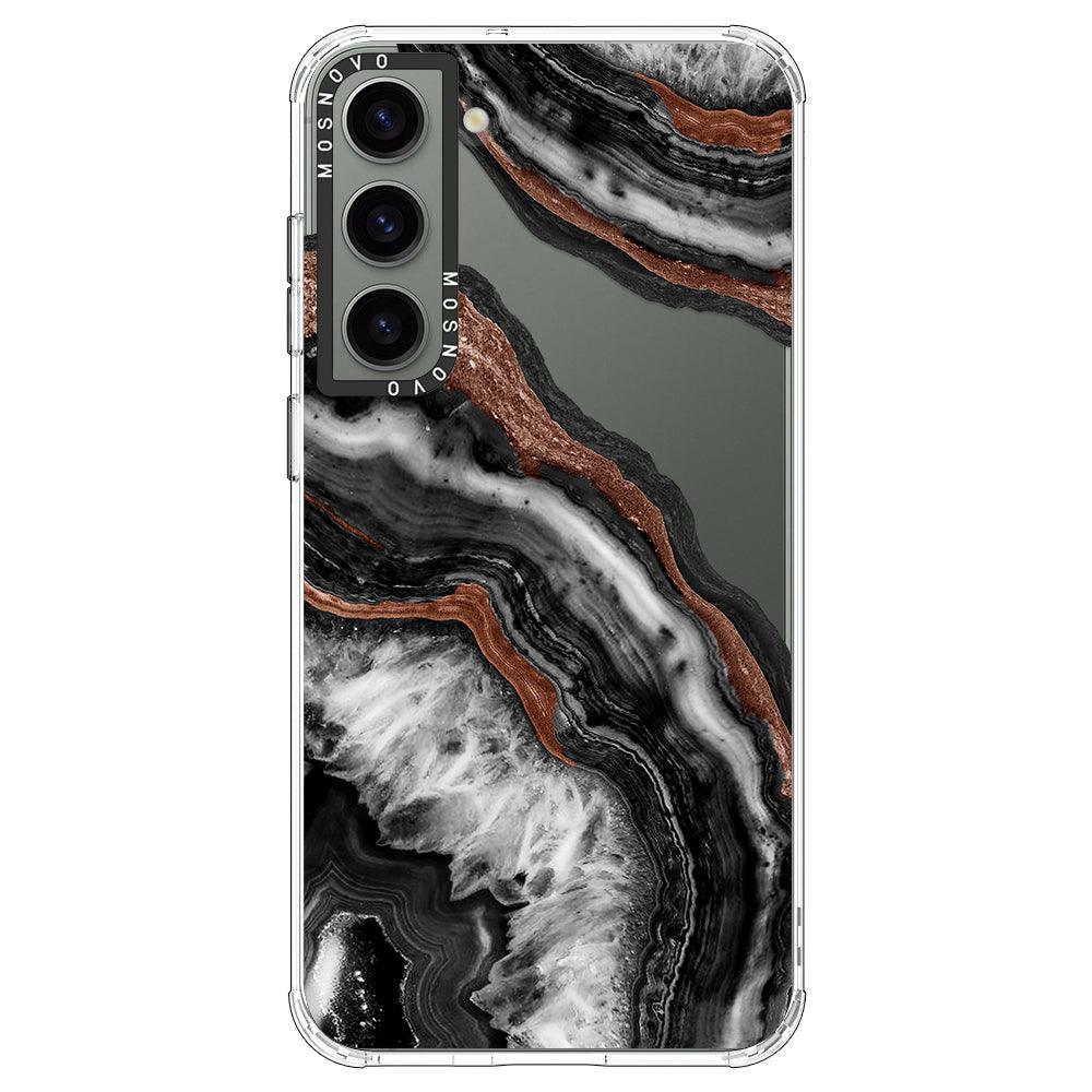 Black Agate Phone Case - Samsung Galaxy S23 Plus Case - MOSNOVO