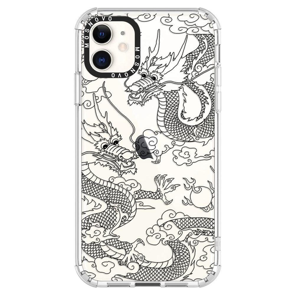 Black Dragon Phone Case - iPhone 11 Case - MOSNOVO