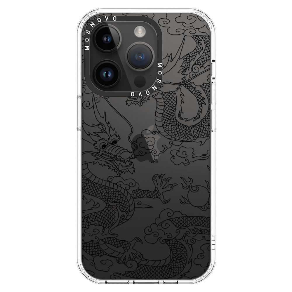 Black Dragon Phone Case - iPhone 14 Pro Case - MOSNOVO