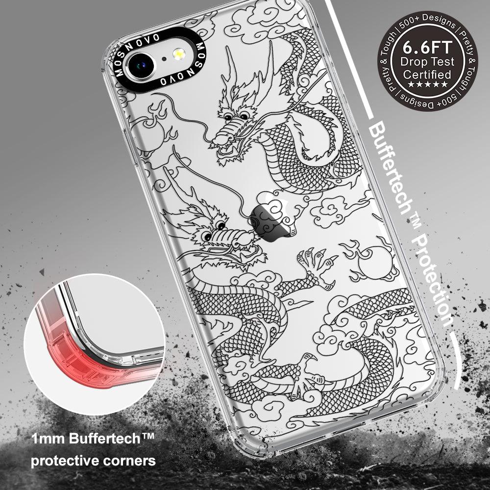 Black Dragon Phone Case - iPhone 7 Case - MOSNOVO