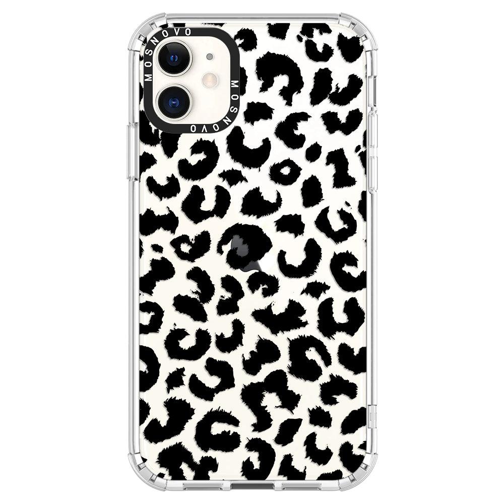 Black Leopard Phone Case - iPhone 11 Case - MOSNOVO