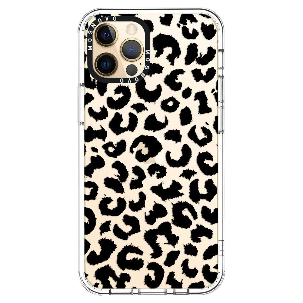 Black Leopard Print Phone Case iPhone 12 Pro Max Case